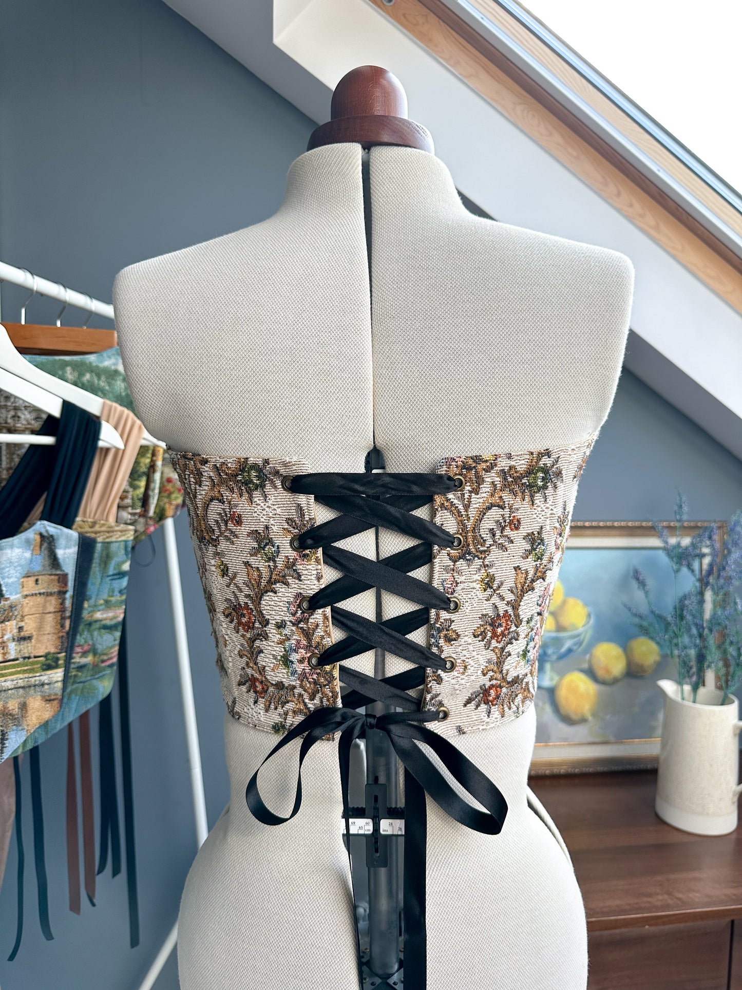 'Monarch’s Garden' Corset | M Curved Bust