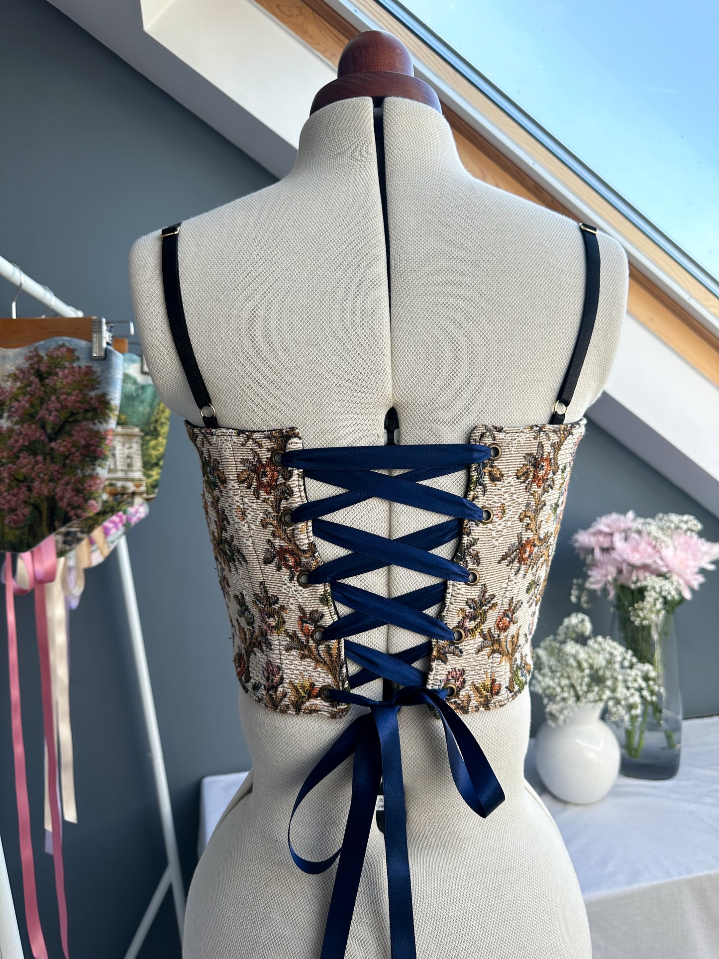 'Butterfly Whisper' Corset | XS Straight Bust
