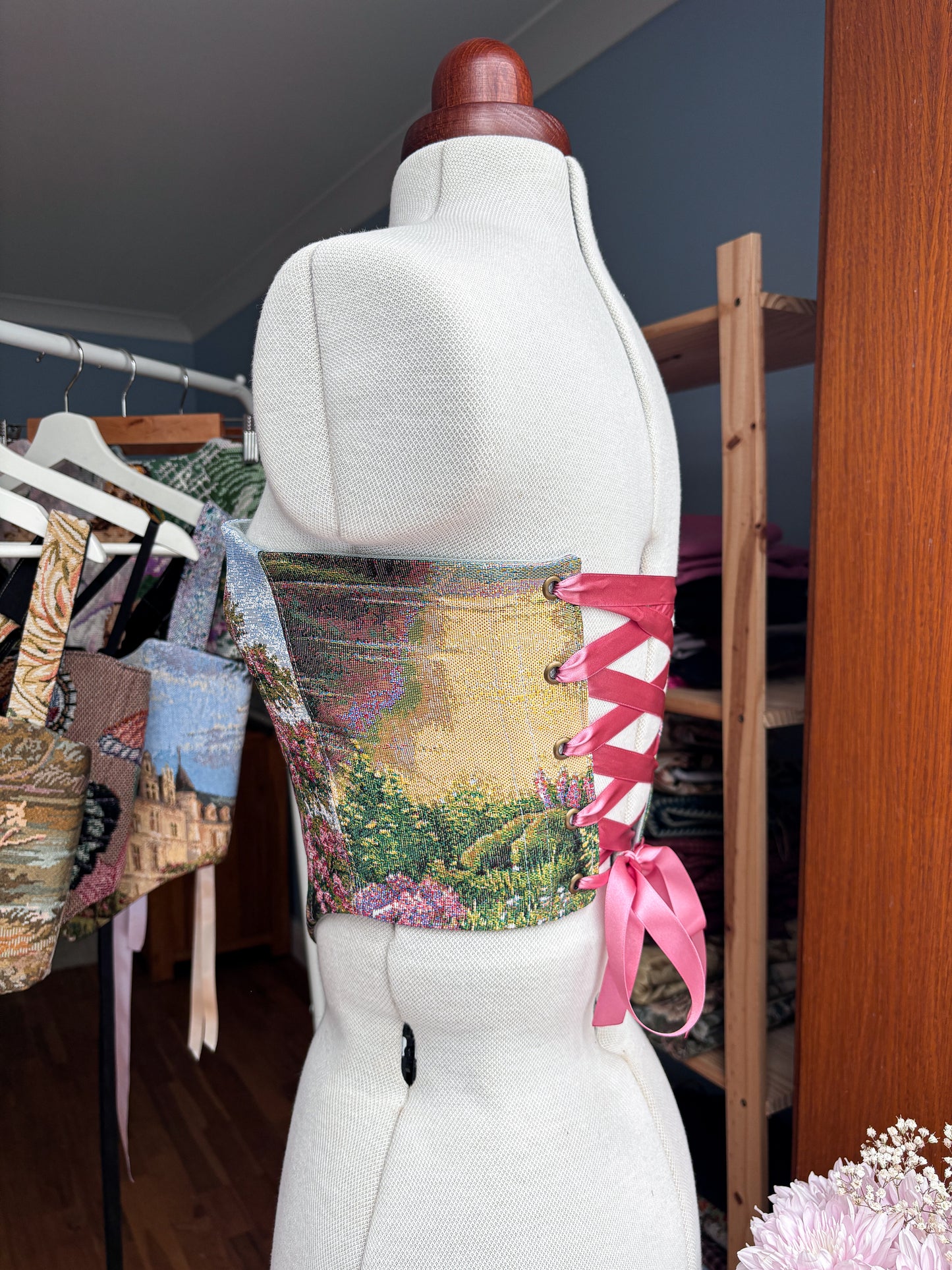 'Cherry Blossom' Corset | XXS Straight Bust