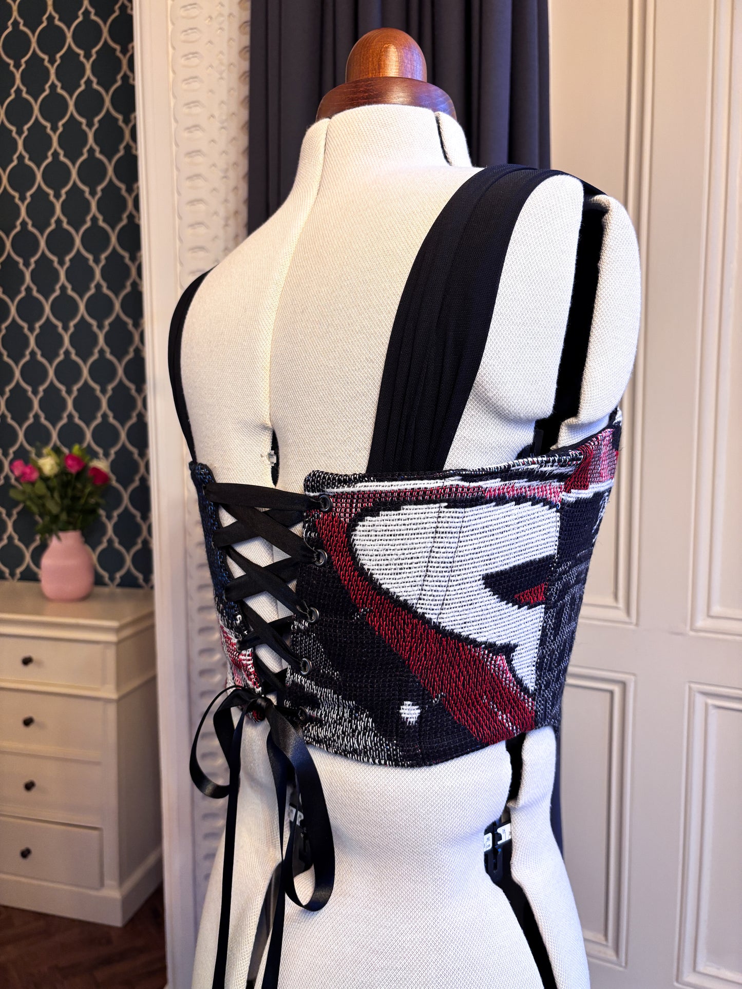 'Racer’s Allure' Corset | M Straight Bust