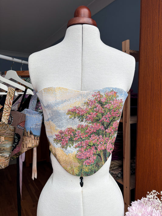 'Cherry Blossom' Corset | XXS Straight Bust