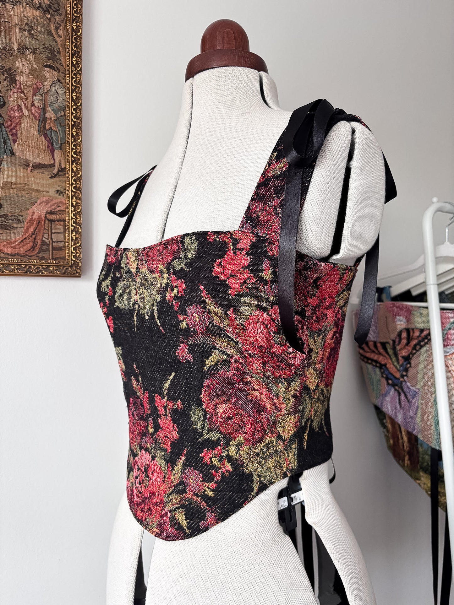 'English Rose' Corset | S Straight Bust