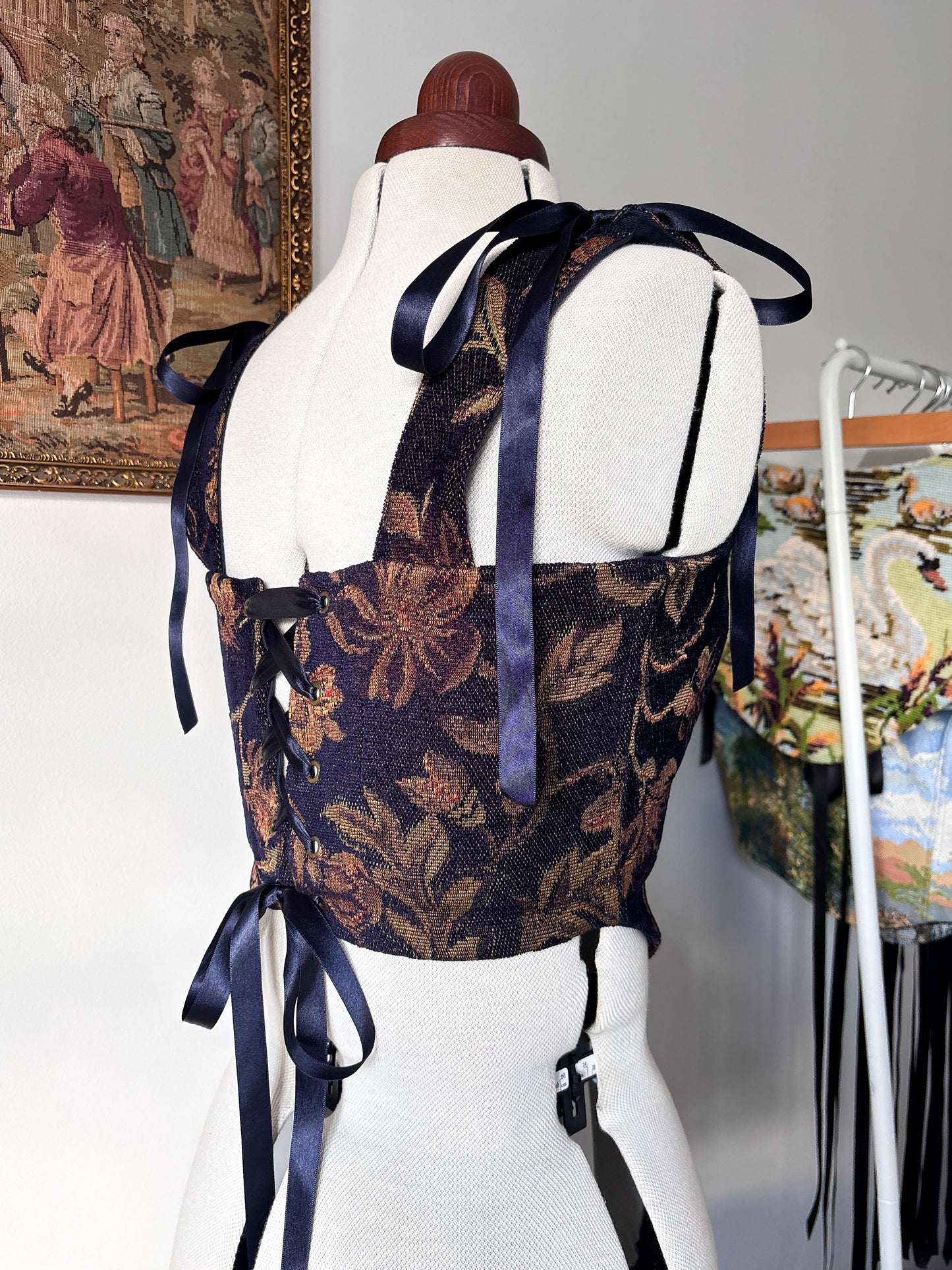‘Midnight Velvet' Corset | M Curved Bust