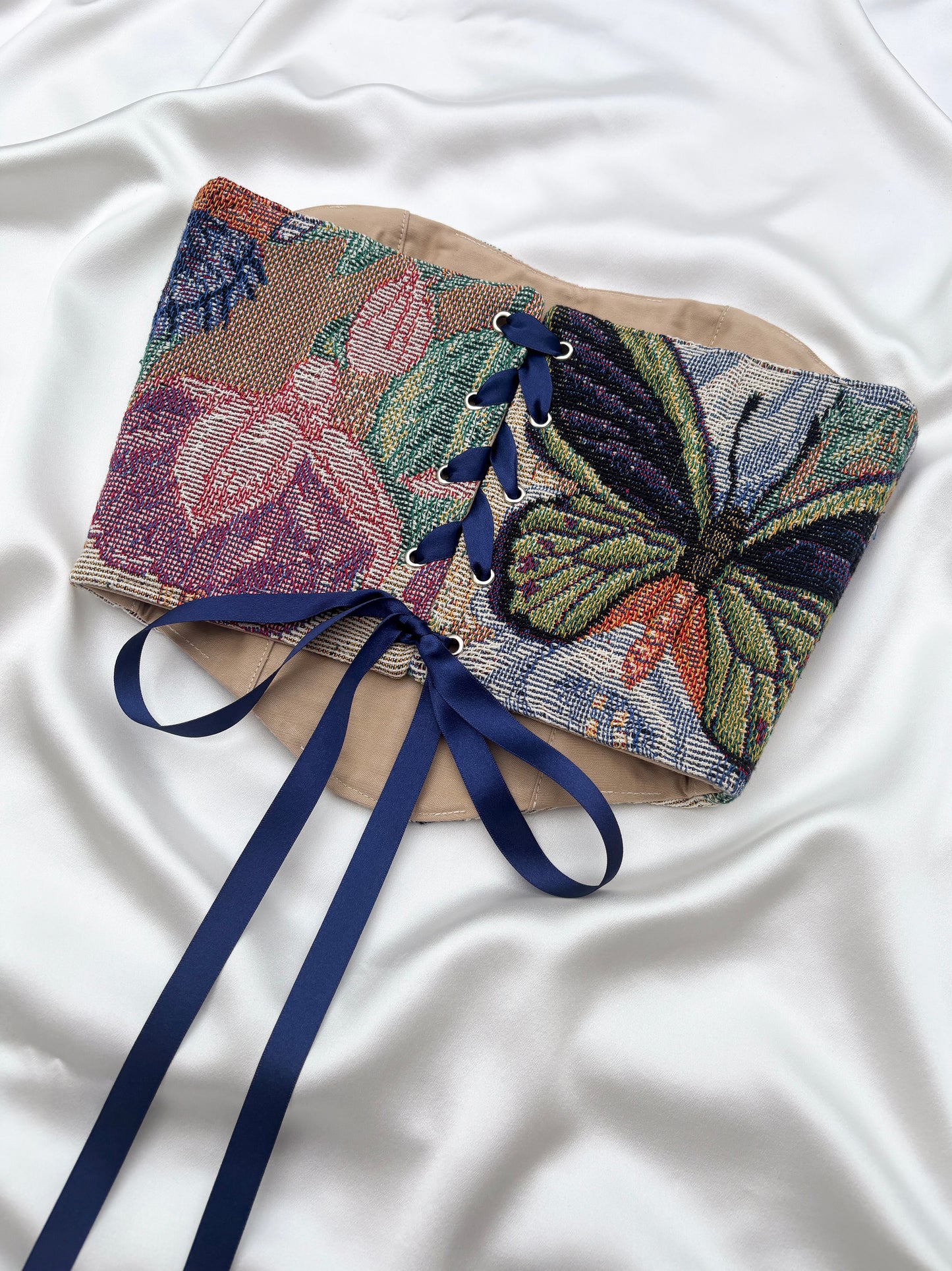 'Floral Butterfly' Corset | XS Curved Bust