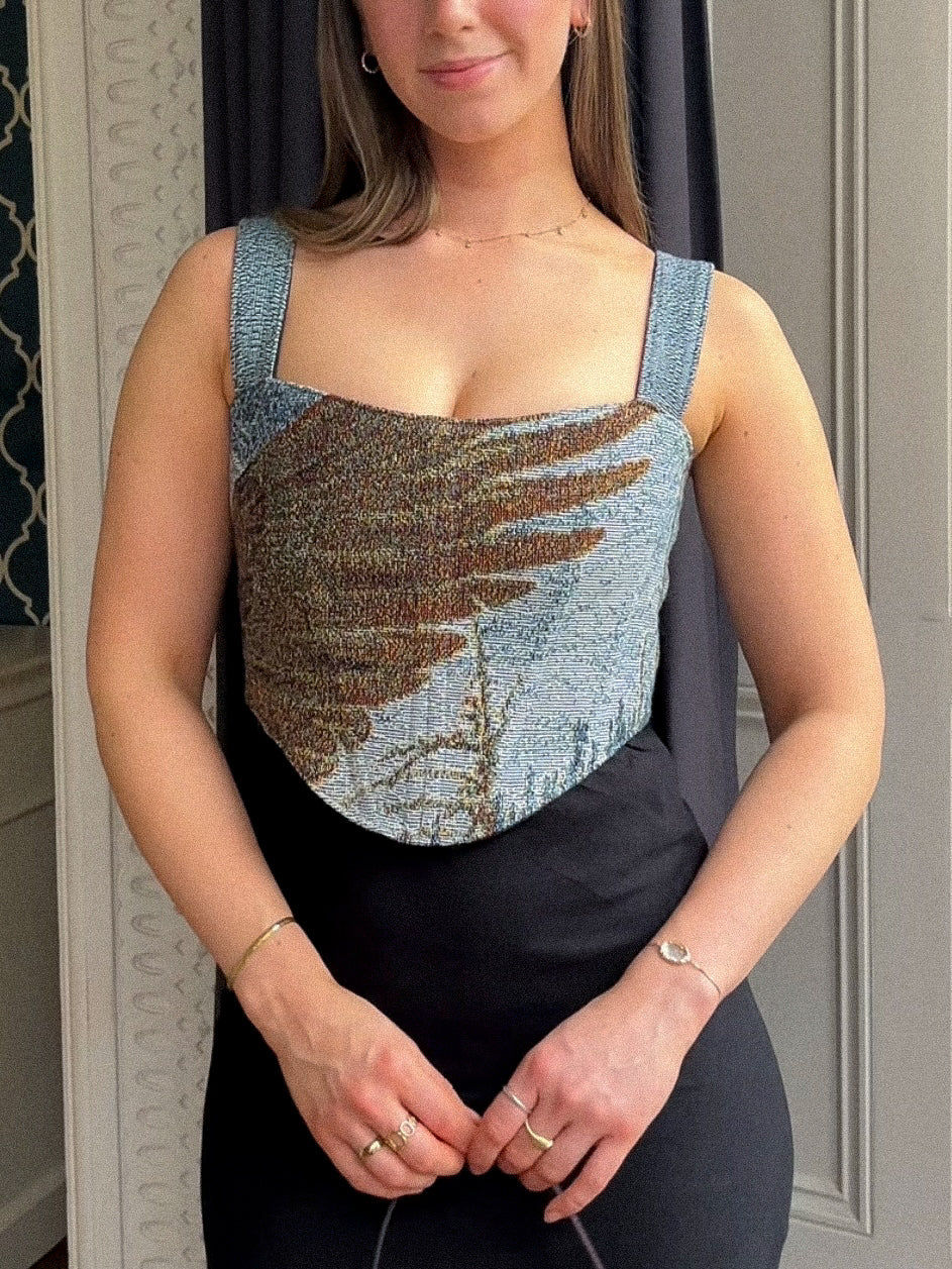 'Whispering Wing' Corset | L Straight Bust