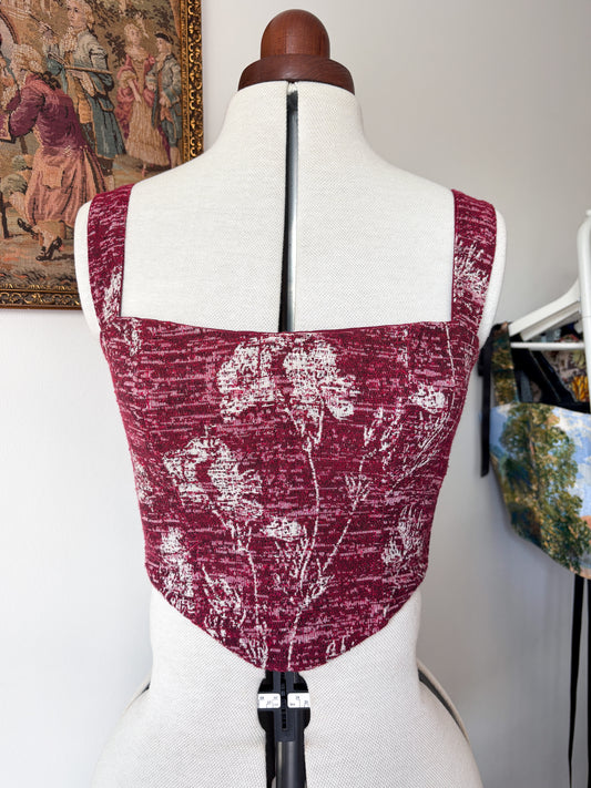'Merlot Berry' Corset | S Curved Bust