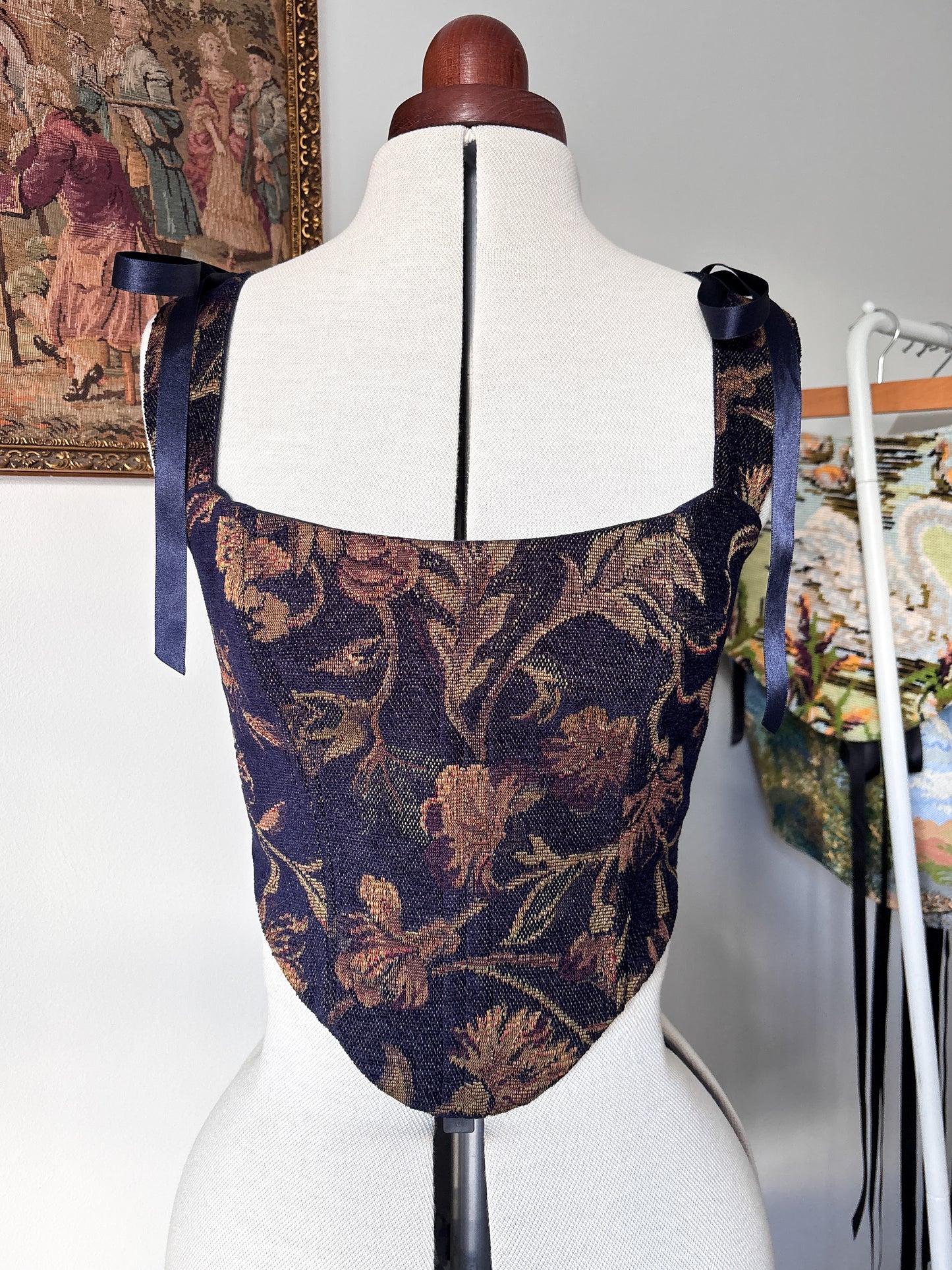 ‘Midnight Velvet' Corset | M Curved Bust