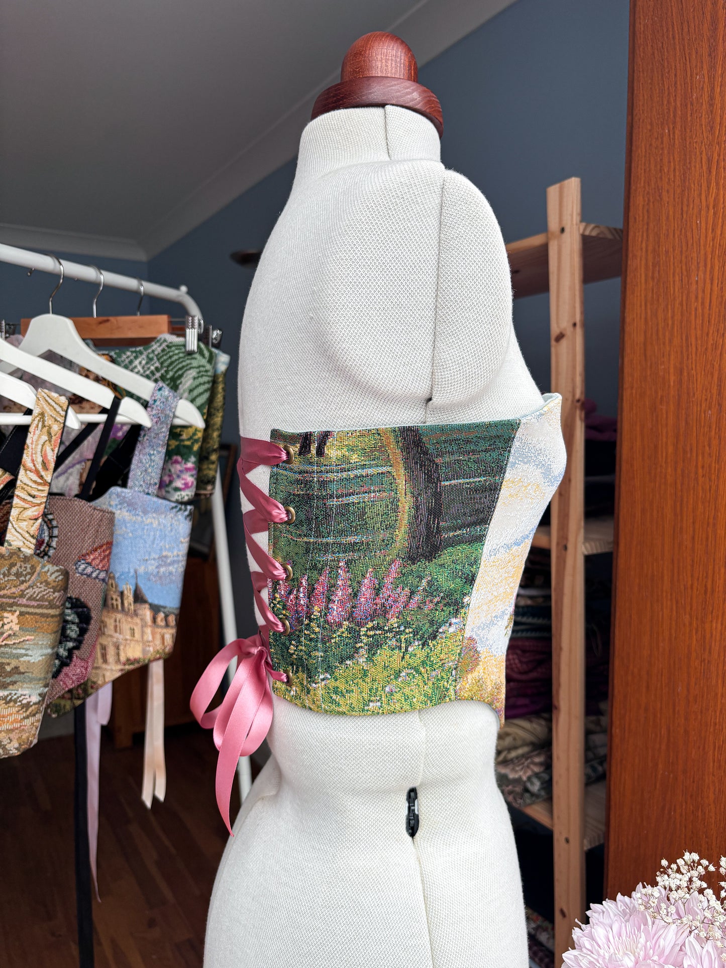 'Cherry Blossom' Corset | XXS Straight Bust