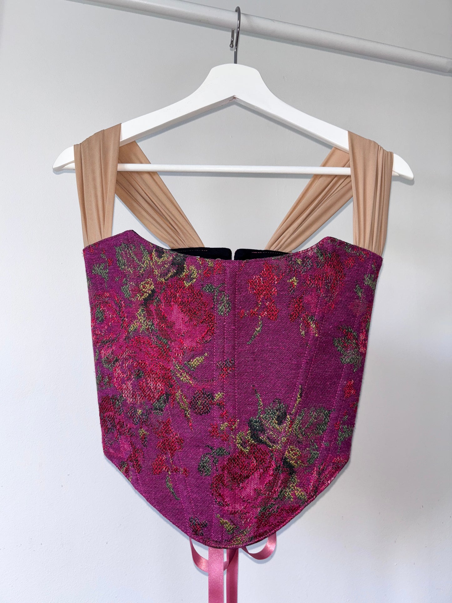‘Hibiscus Pink’ Corset | Made-to-order