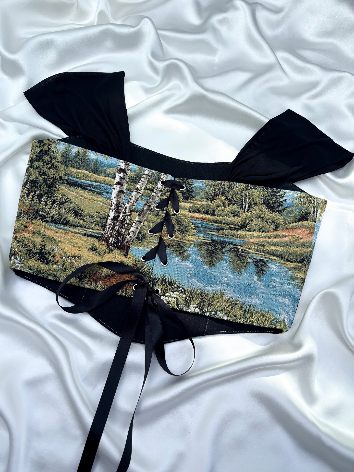 'Silver Birch' Corset | XL Curved Bust