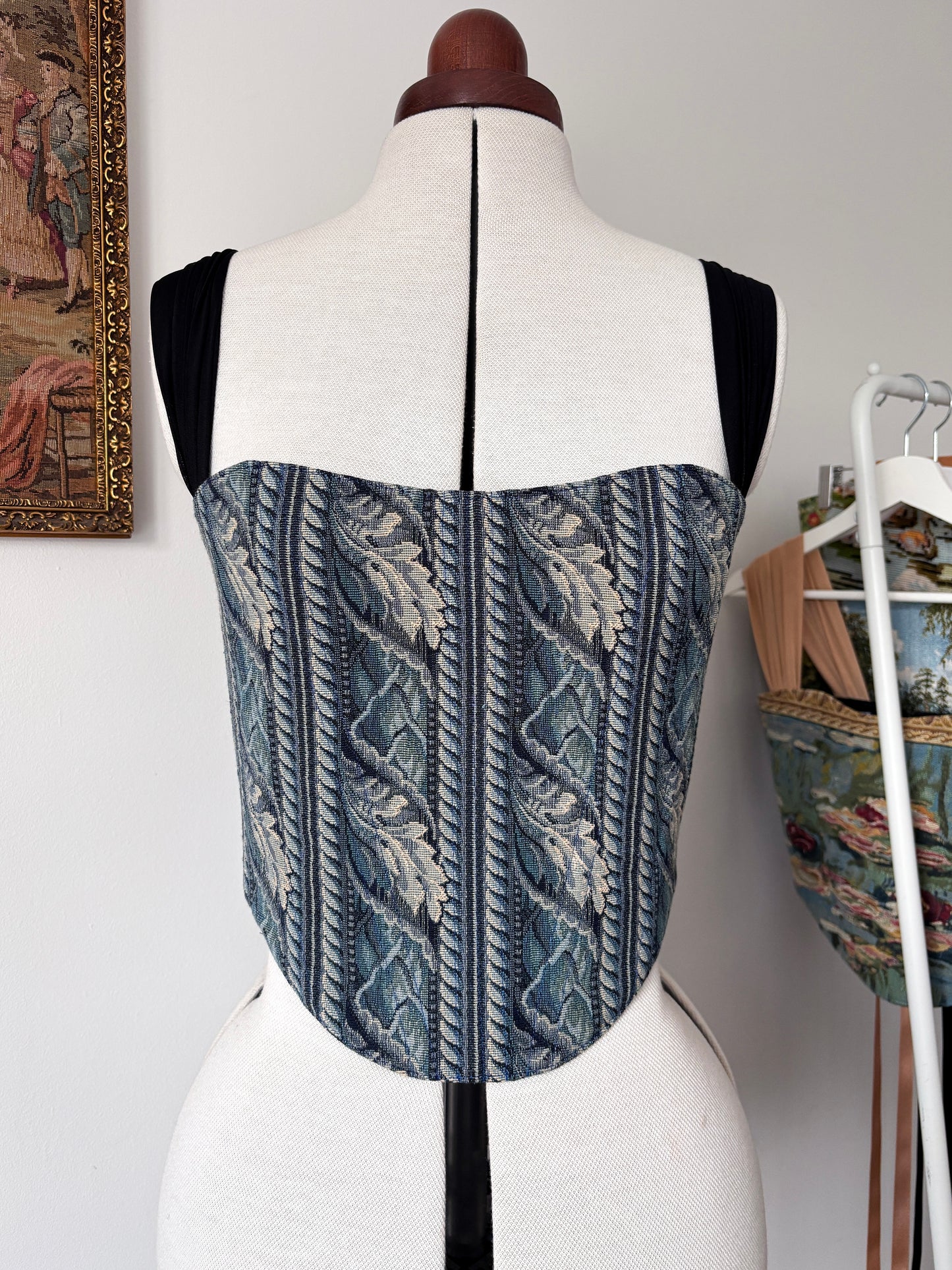 'Blue Belle' Corset | S Straight Bust