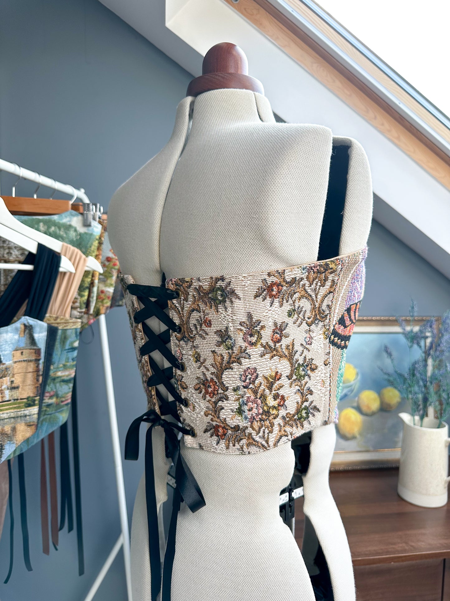 'Monarch’s Garden' Corset | M Curved Bust