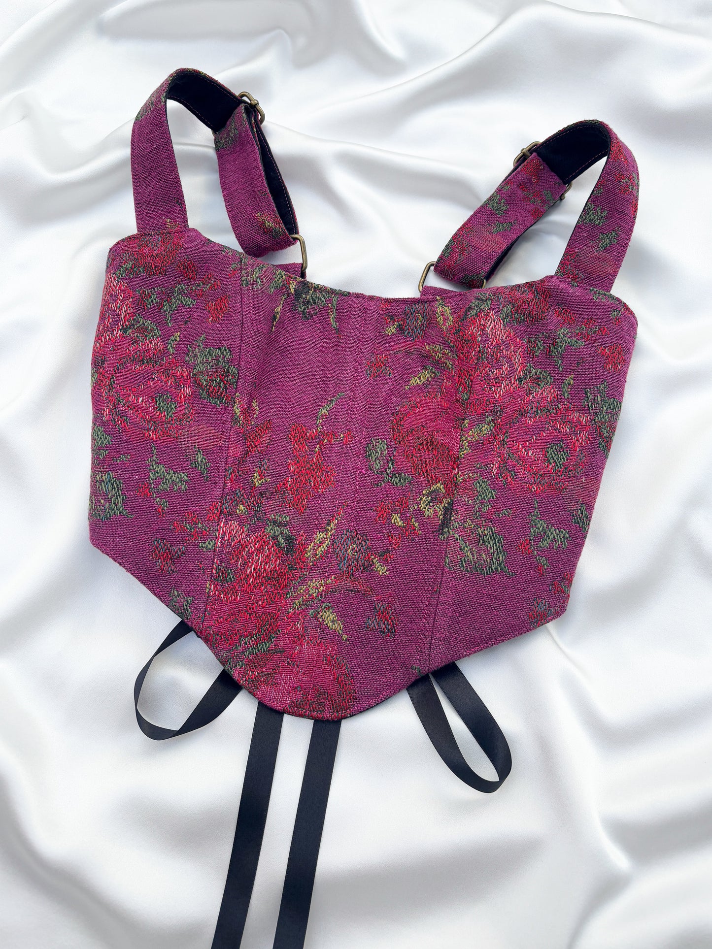 ‘Hibiscus Pink' Corset | M Curved Bust