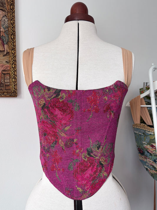‘Hibiscus Pink’ Corset | Made-to-order