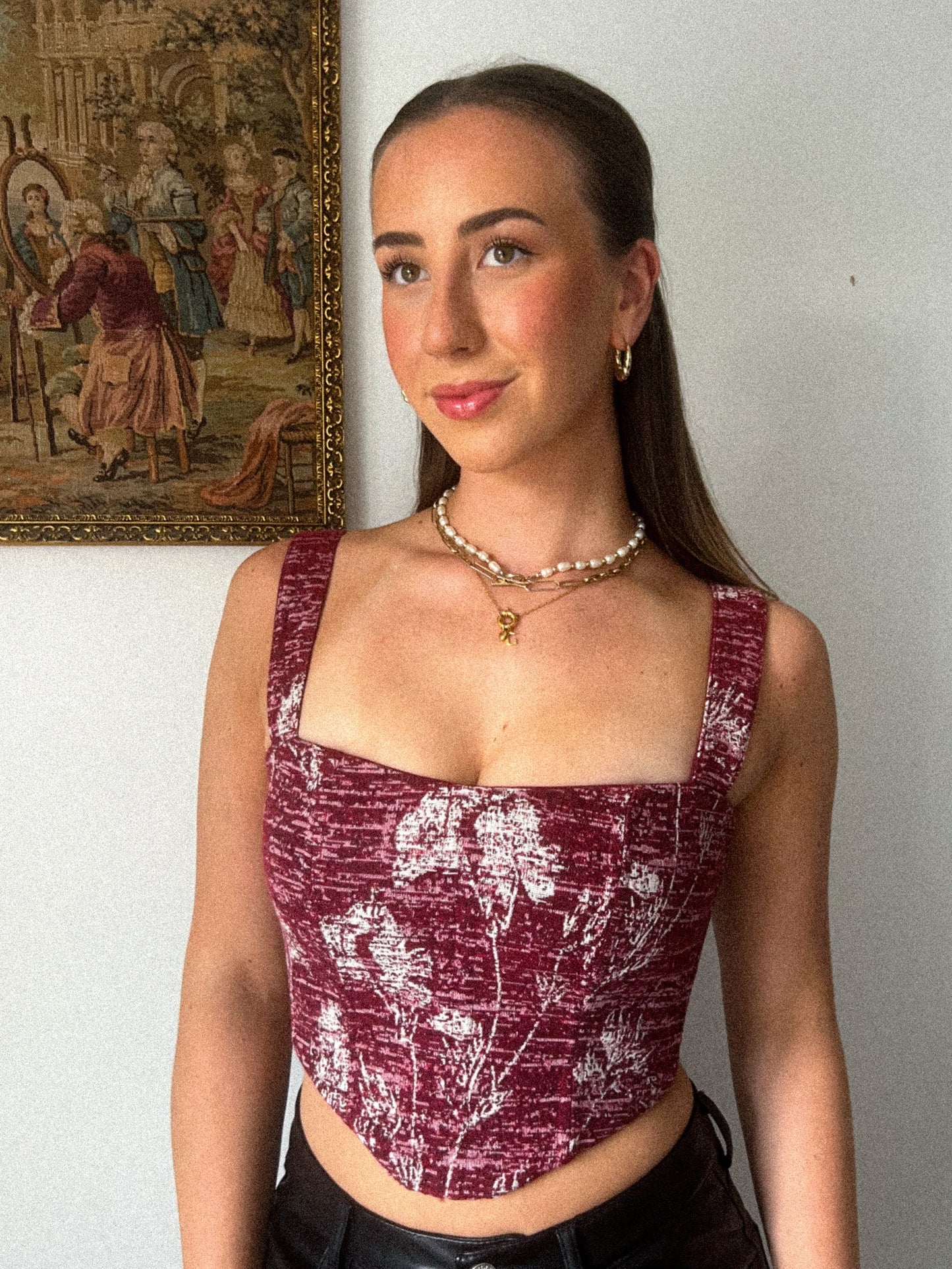 'Merlot Berry' Corset | S Curved Bust