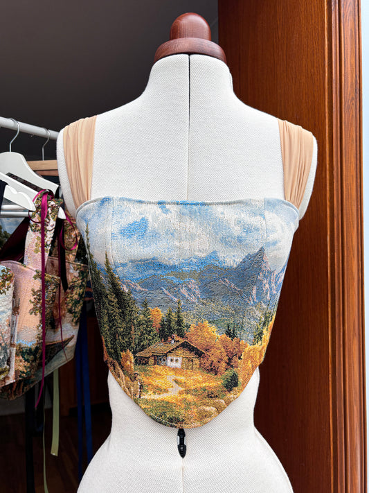 ‘Maplewood’ Corset | XS Curved Bust