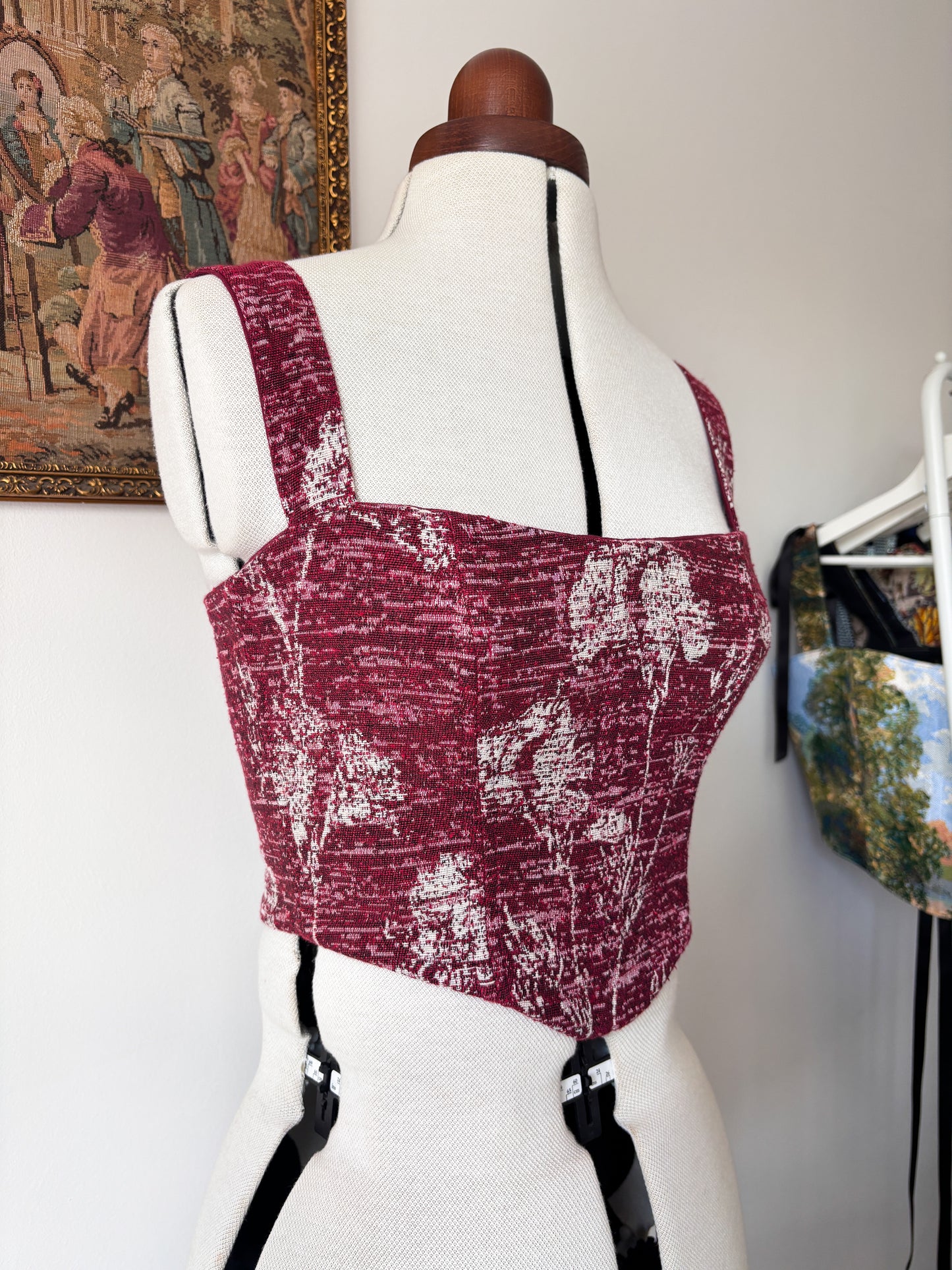 'Merlot Berry' Corset | S Curved Bust