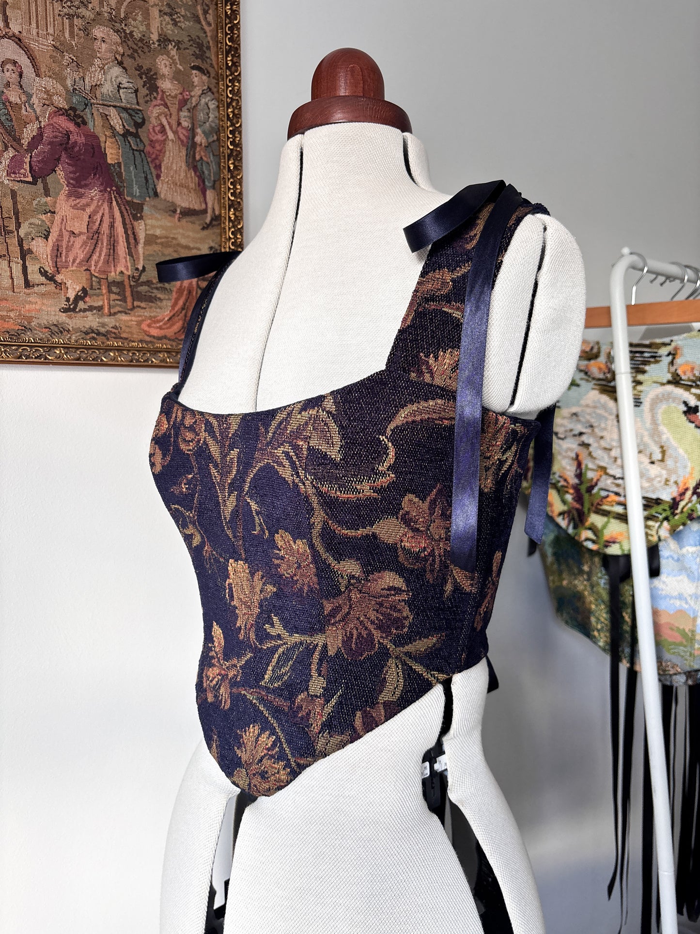 ‘Midnight Velvet' Corset | M Curved Bust