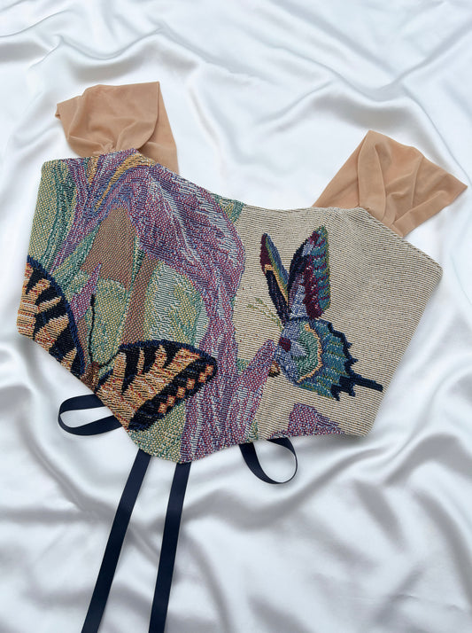 'Mirage Floret' Corset | XL Curved Bust