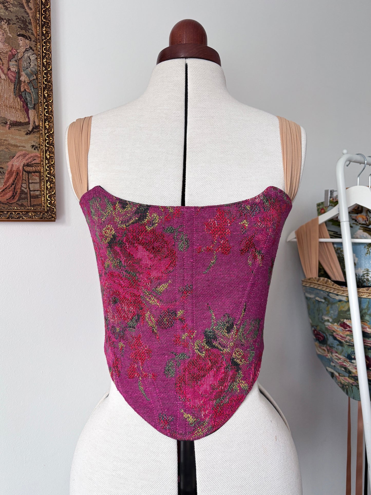 ‘Hibiscus Pink’ Corset | Made-to-order