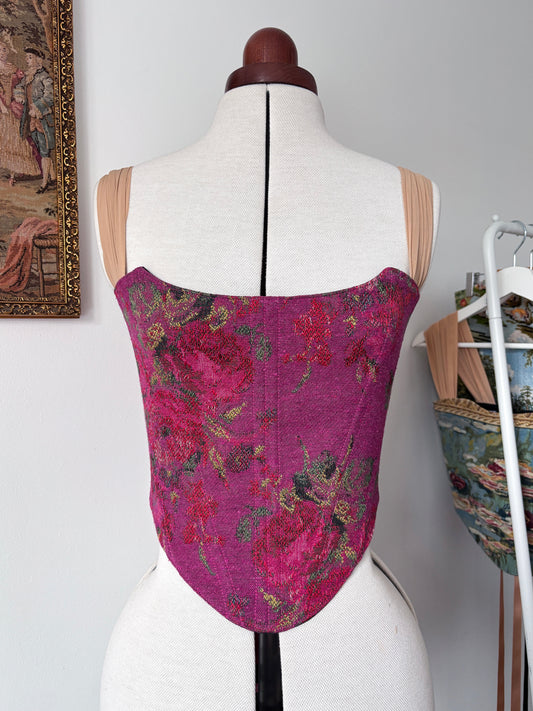 ‘Hibiscus Pink’ Corset | Made-to-order