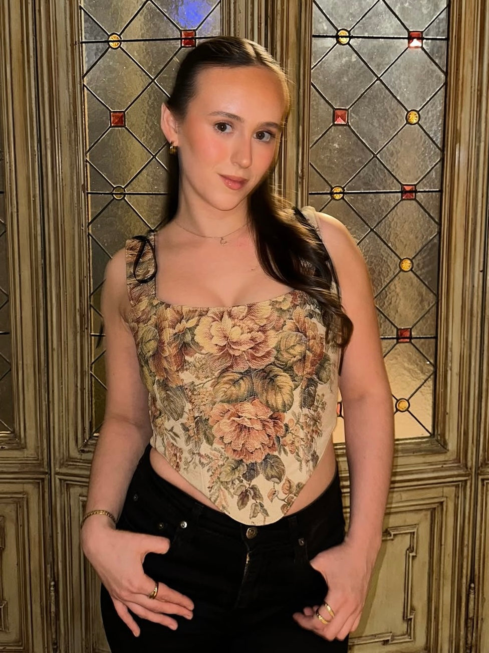 ‘Ethereal Rose' Corset | M Curved Bust