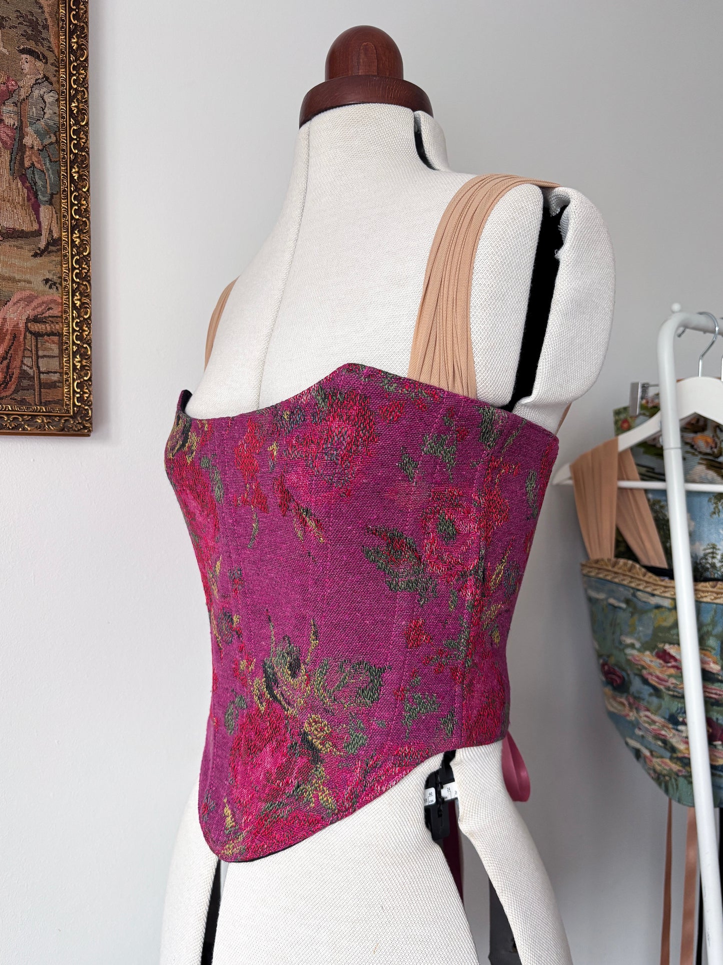 ‘Hibiscus Pink’ Corset | Made-to-order