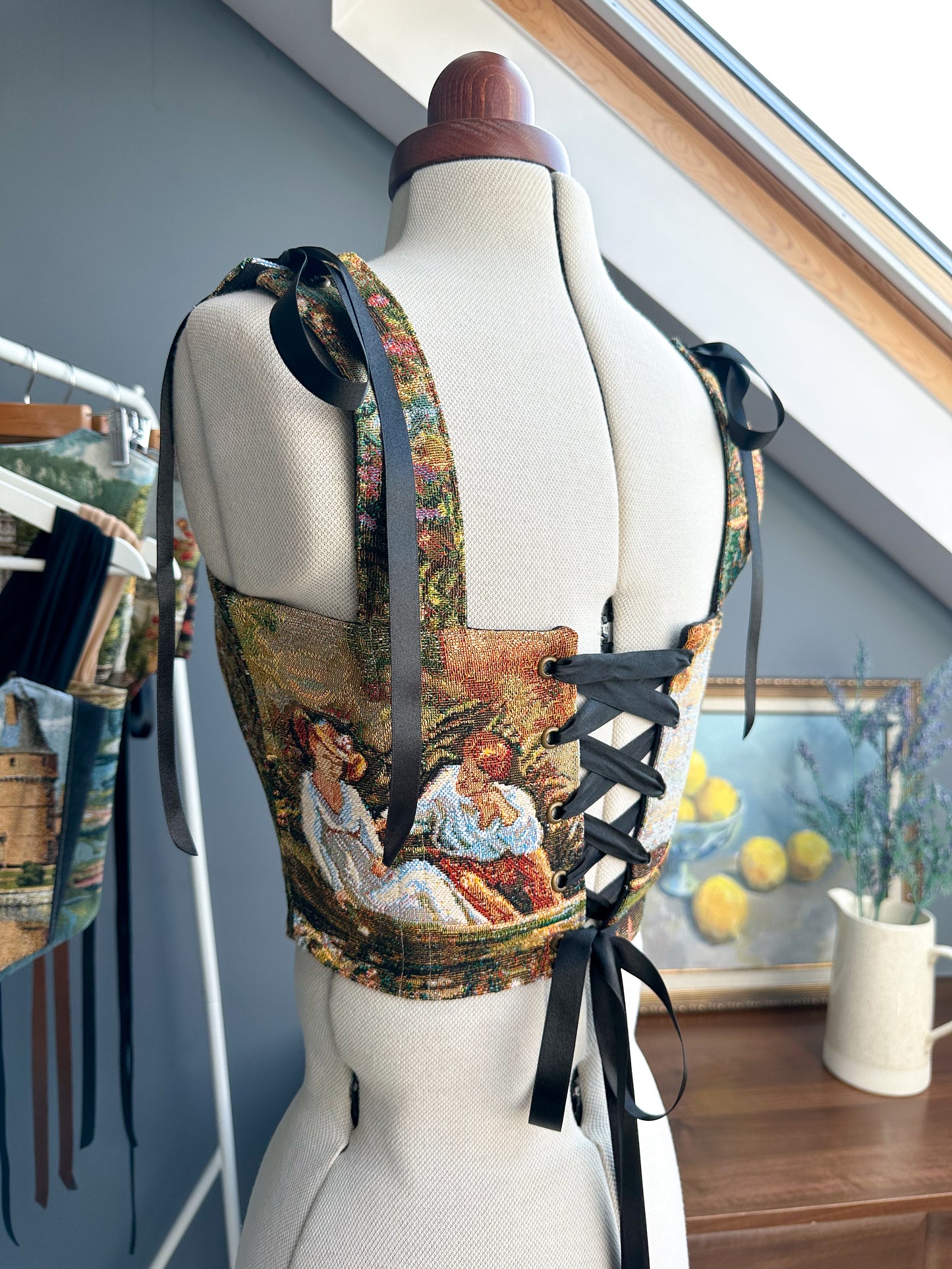 ‘Sunset Court’ Corset | XS Curved Bust