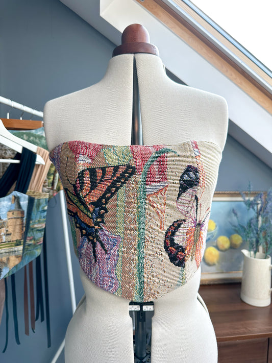 'Monarch’s Garden' Corset | M Curved Bust
