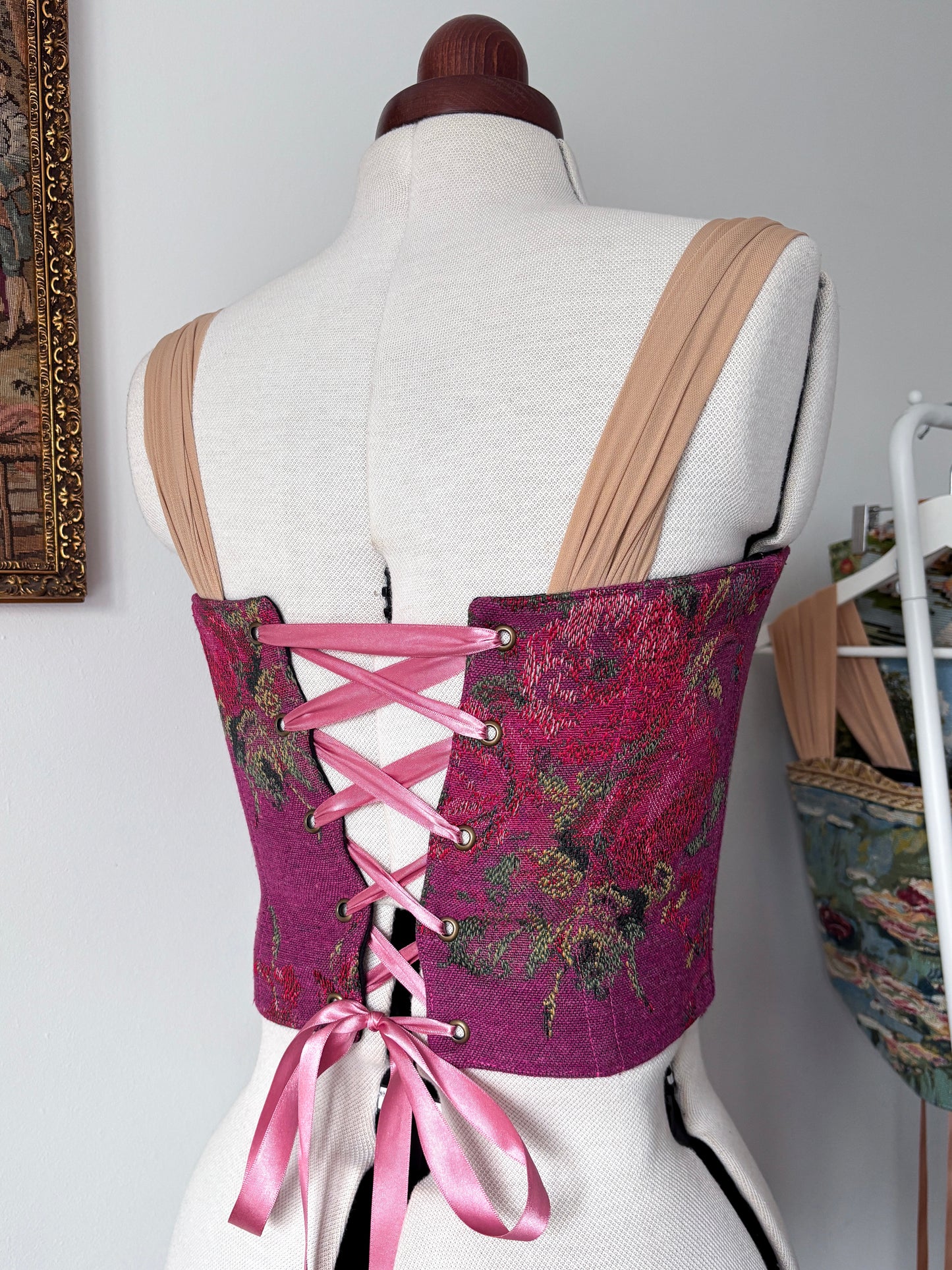 ‘Hibiscus Pink’ Corset | Made-to-order
