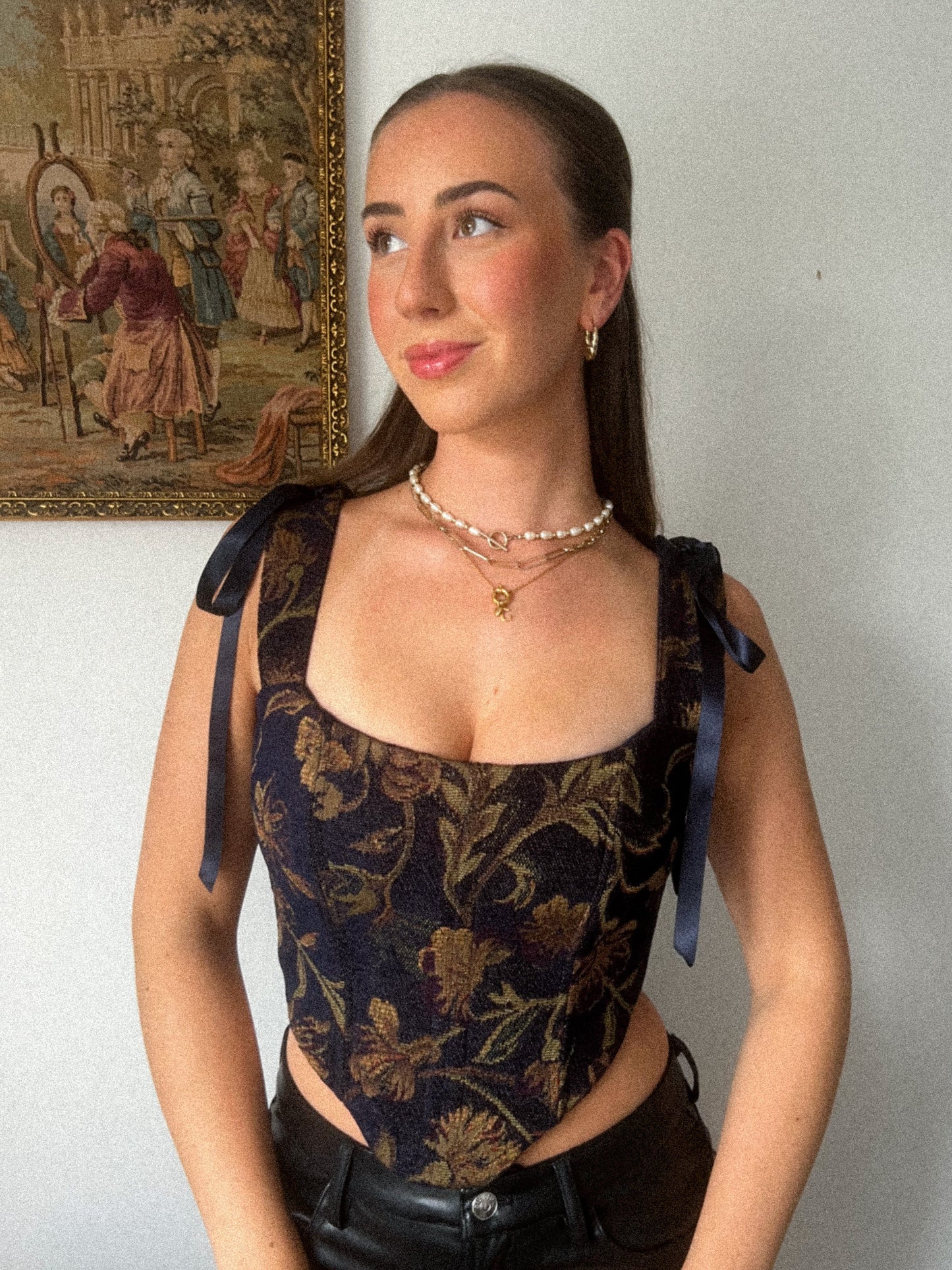 ‘Midnight Velvet' Corset | M Curved Bust