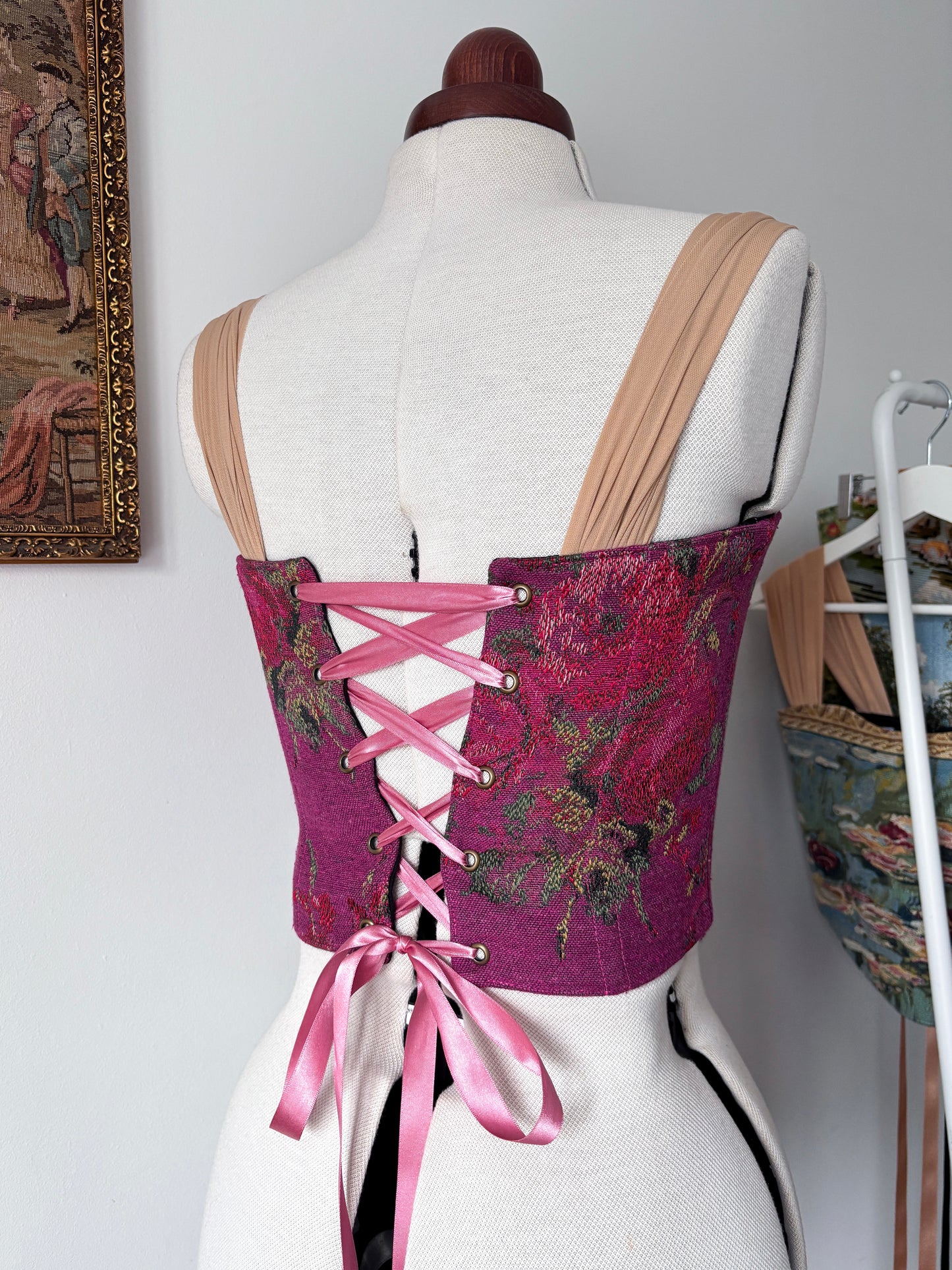 ‘Hibiscus Pink’ Corset | Made-to-order