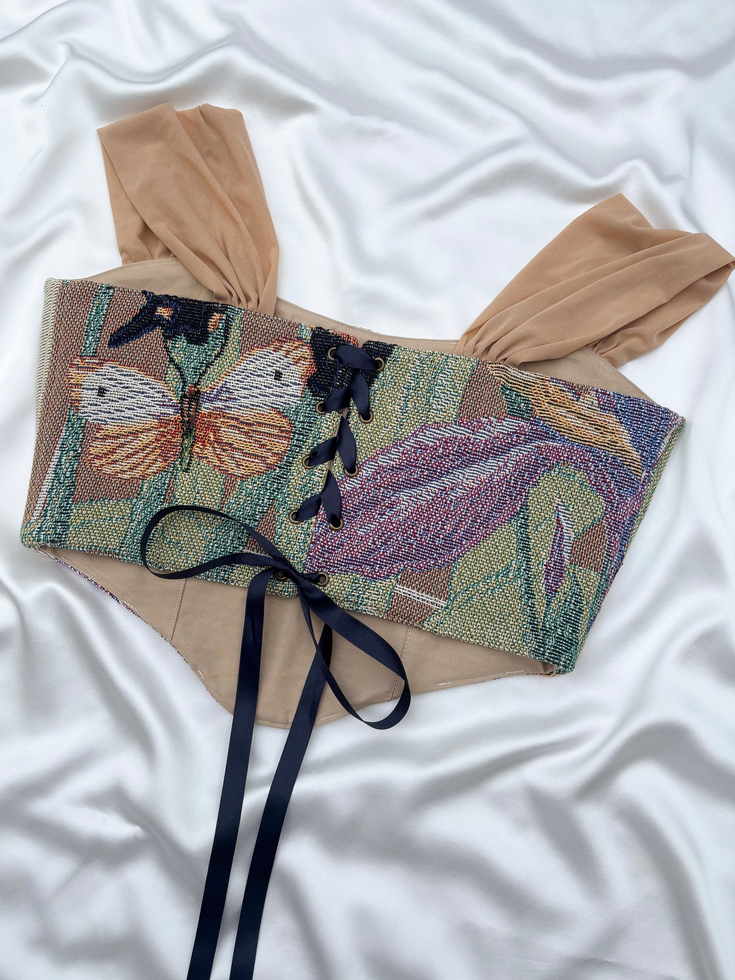 'Mirage Floret' Corset | XL Curved Bust