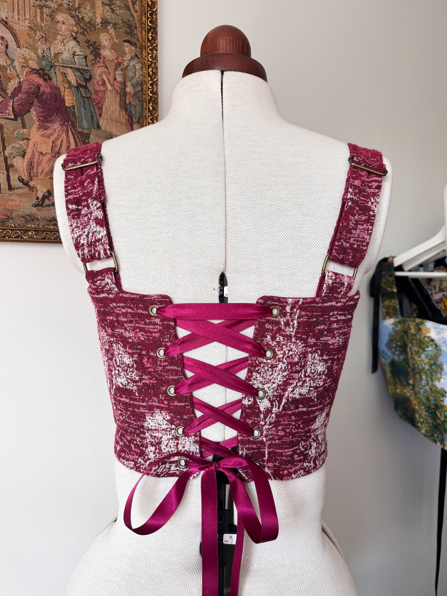 'Merlot Berry' Corset | S Curved Bust