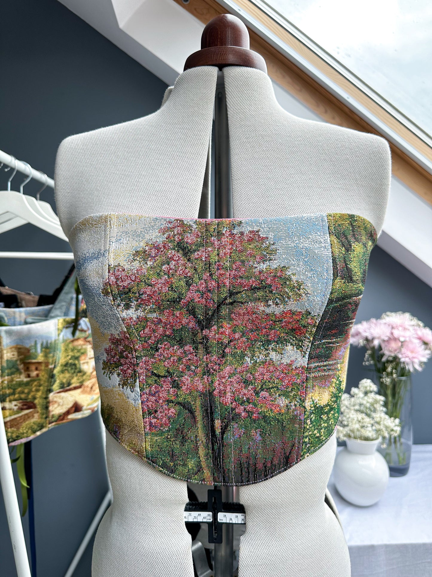 'Pink Petal' Corset | L Curved Bust