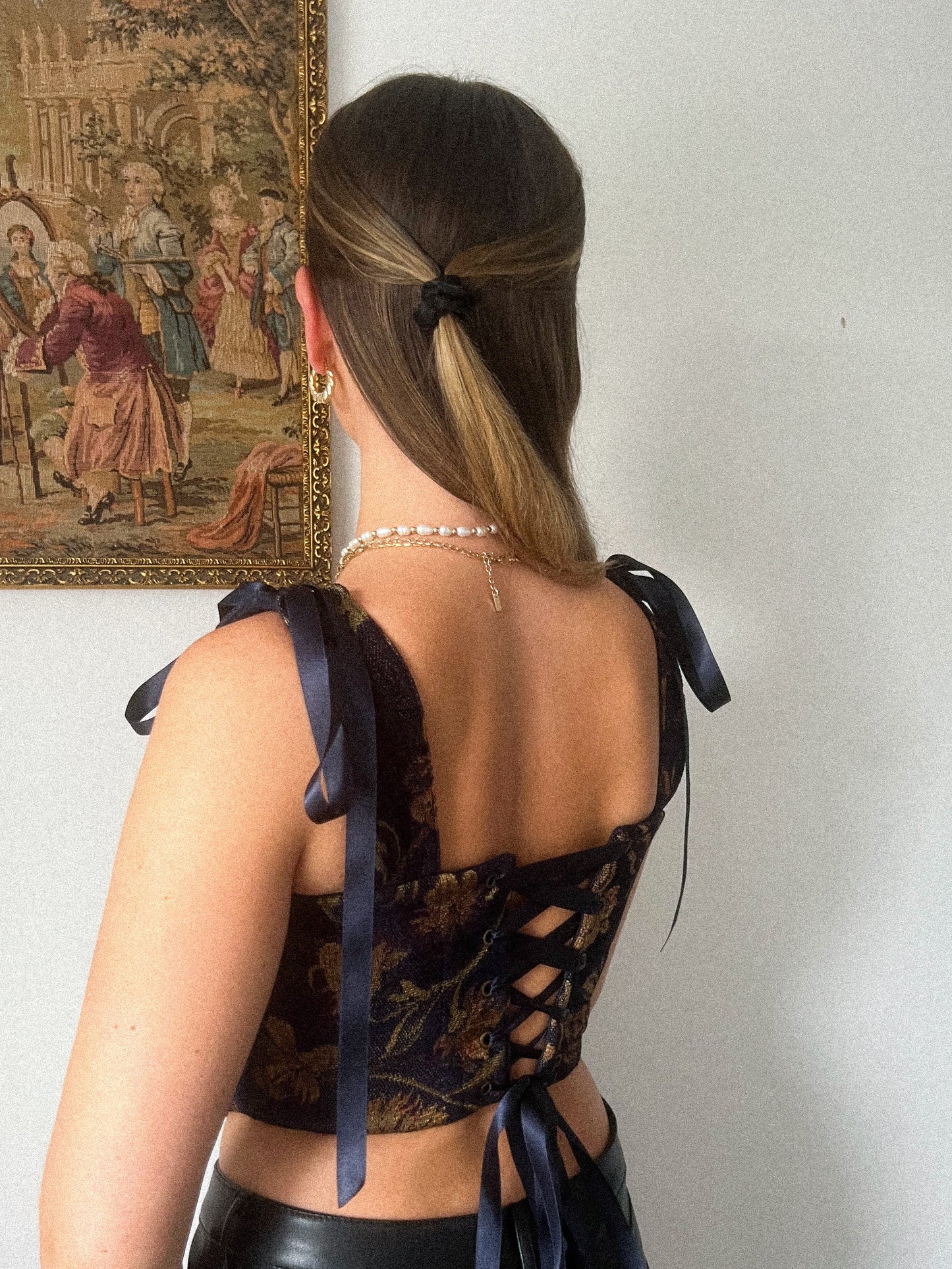‘Midnight Velvet' Corset | M Curved Bust