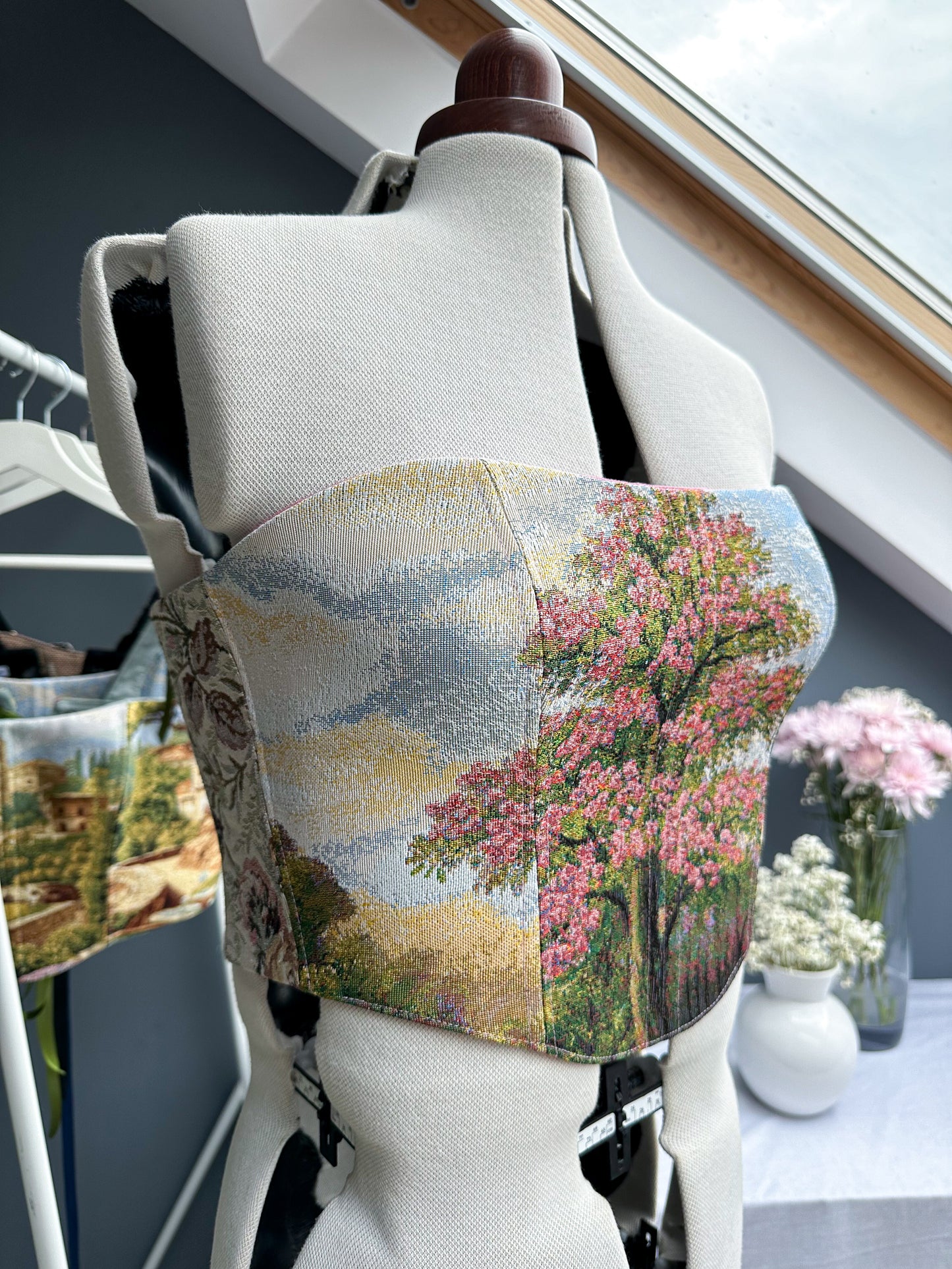 'Pink Petal' Corset | L Curved Bust