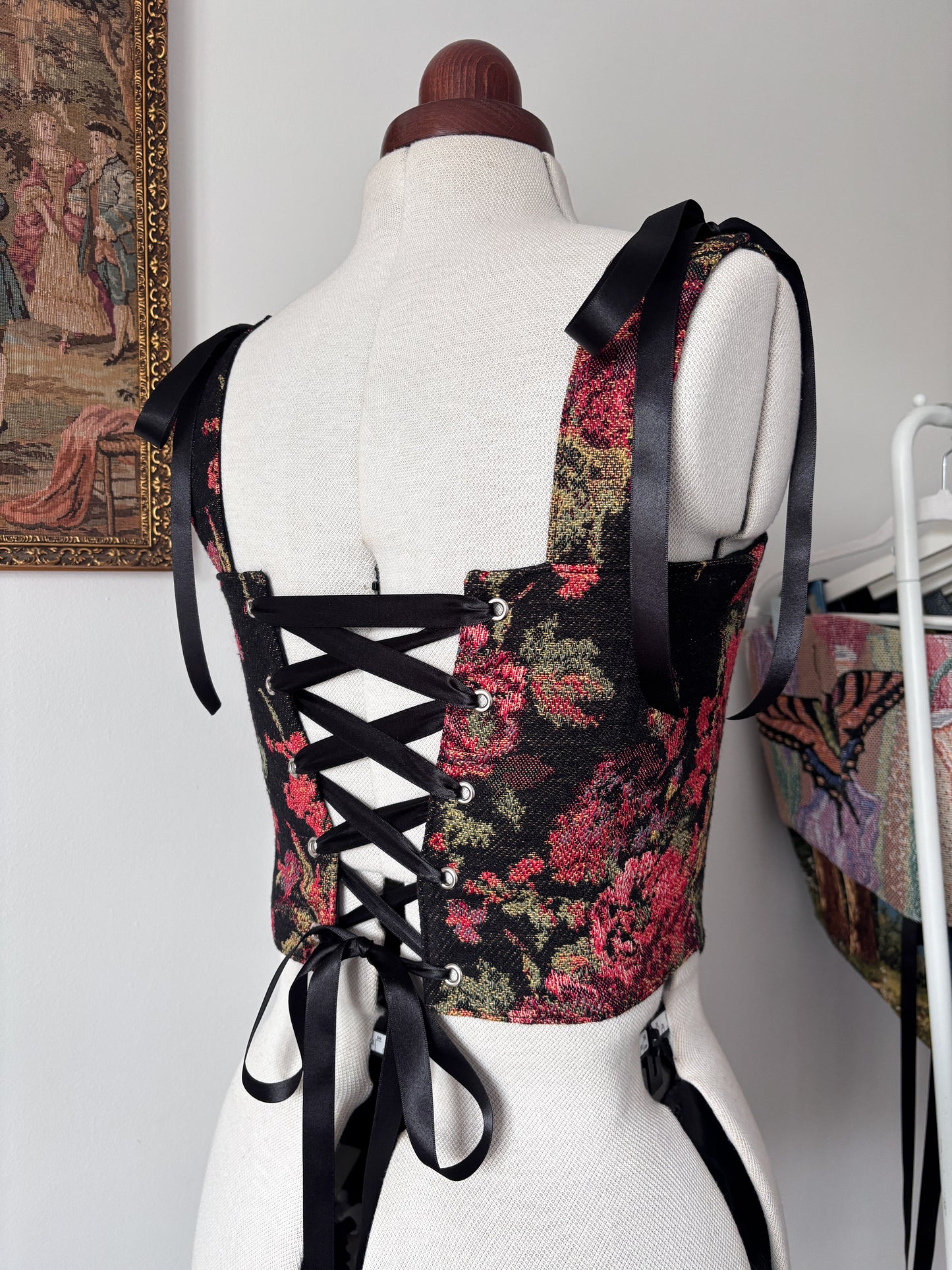 'English Rose' Corset | S Straight Bust