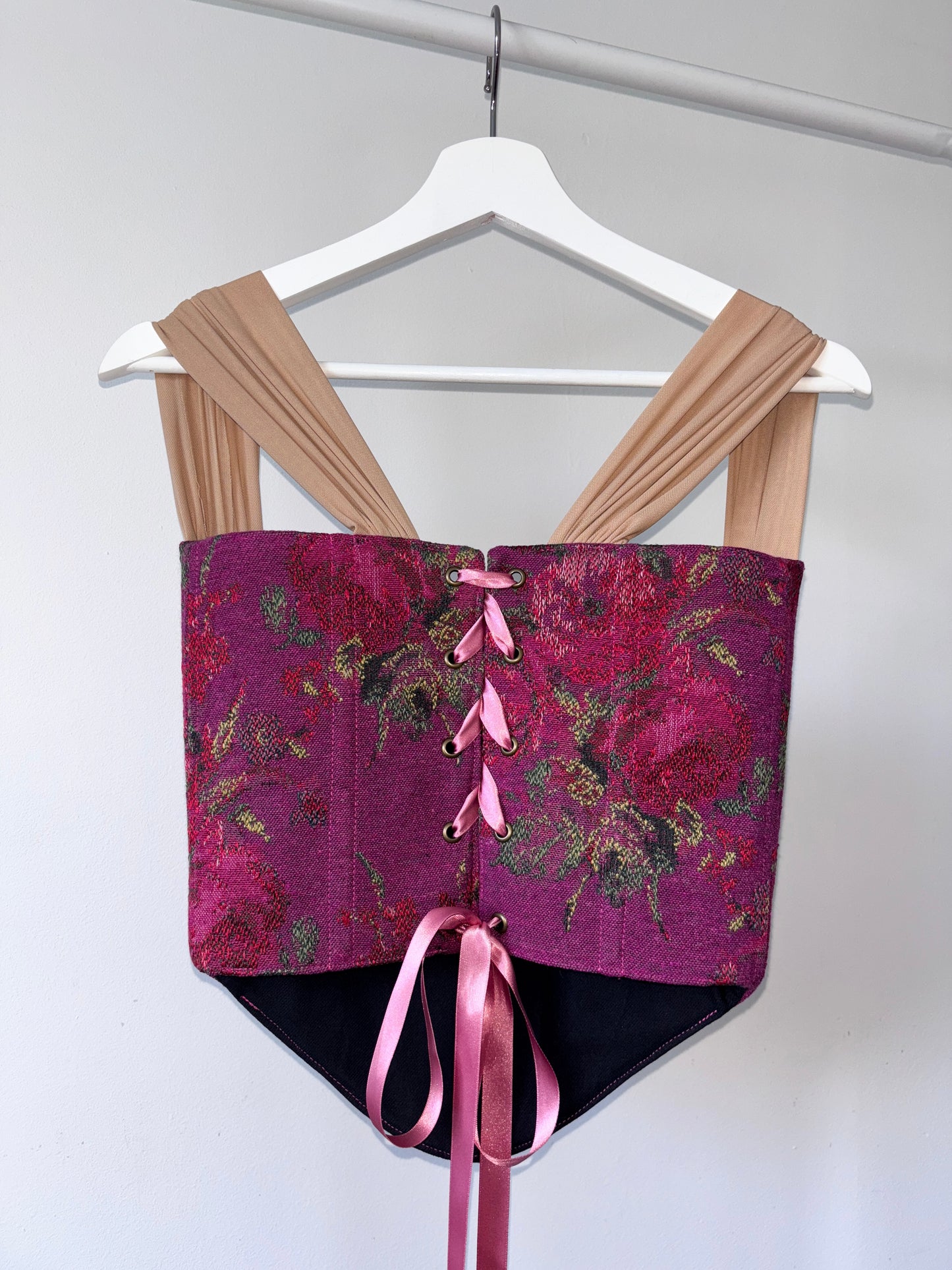 ‘Hibiscus Pink’ Corset | Made-to-order
