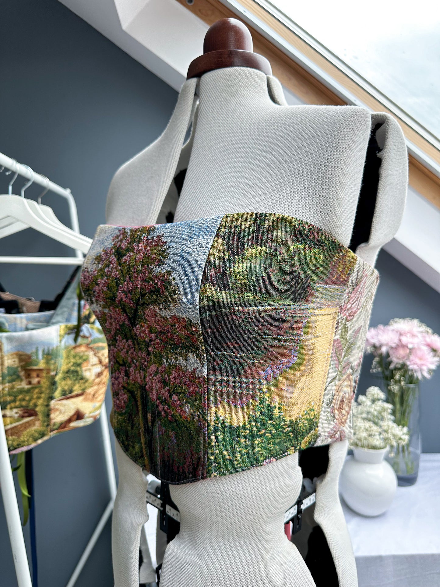 'Pink Petal' Corset | L Curved Bust