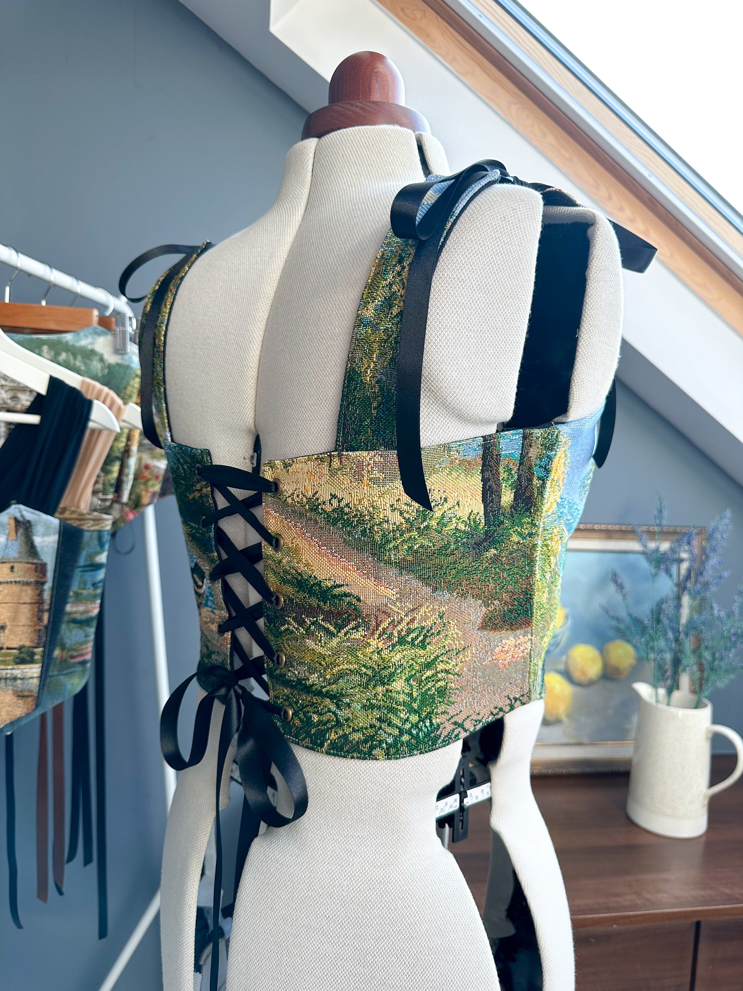 'Sunlit Meadow' Corset | L Curved Bust