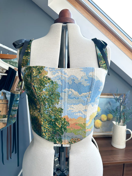 'Sunlit Meadow' Corset | L Curved Bust