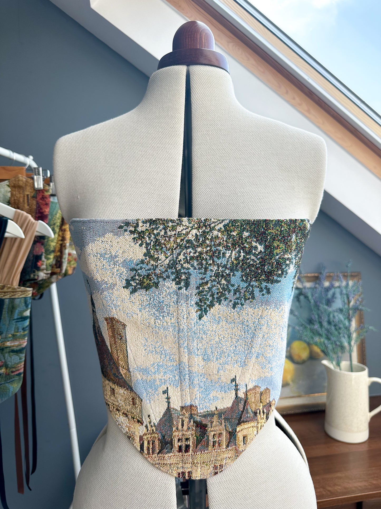 'Lavender Court' Corset | M Straight Bust