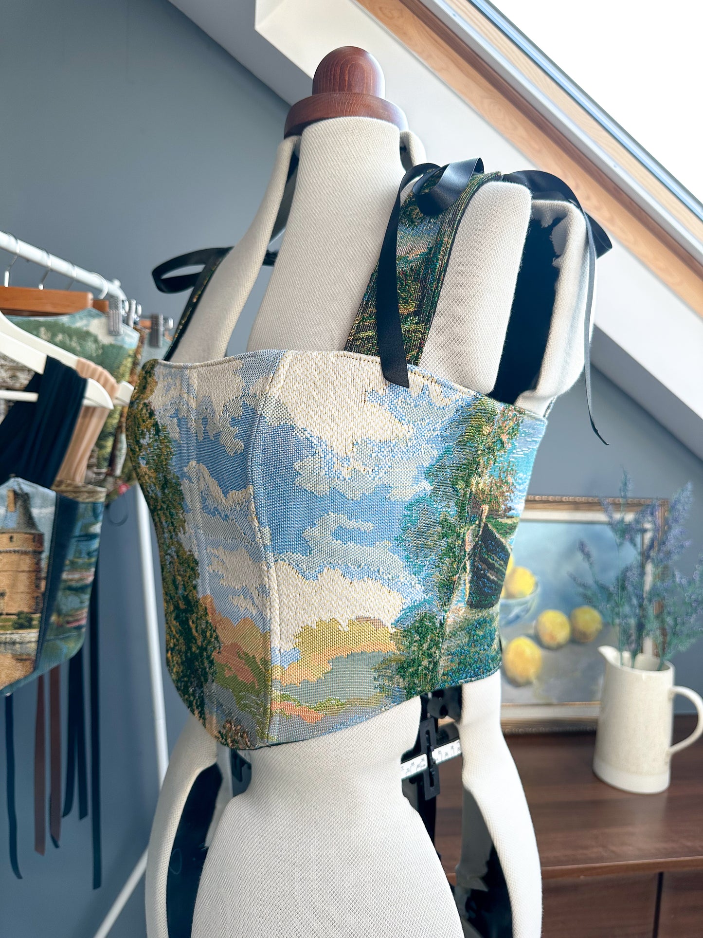 'Sunlit Meadow' Corset | L Curved Bust