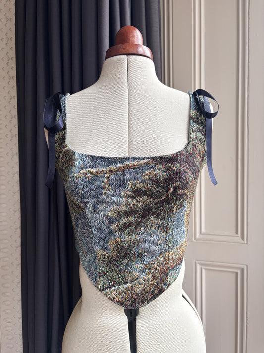 'Forest Veil' Corset | XS Curved Bust