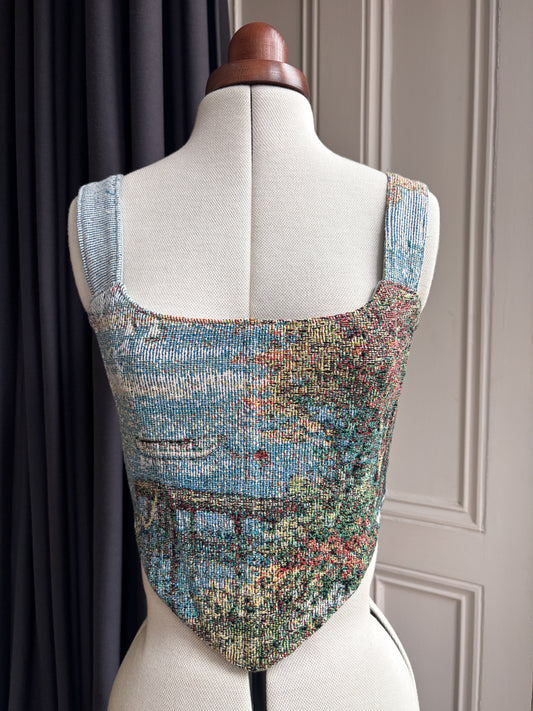'Lakefront Mirage' Corset | M Straight Bust