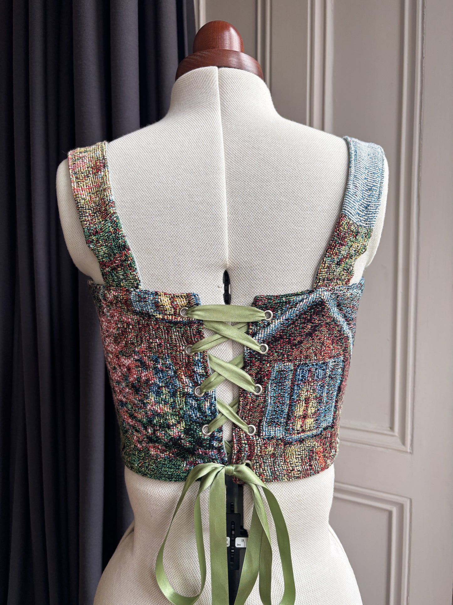 'Lakefront Mirage' Corset | M Straight Bust