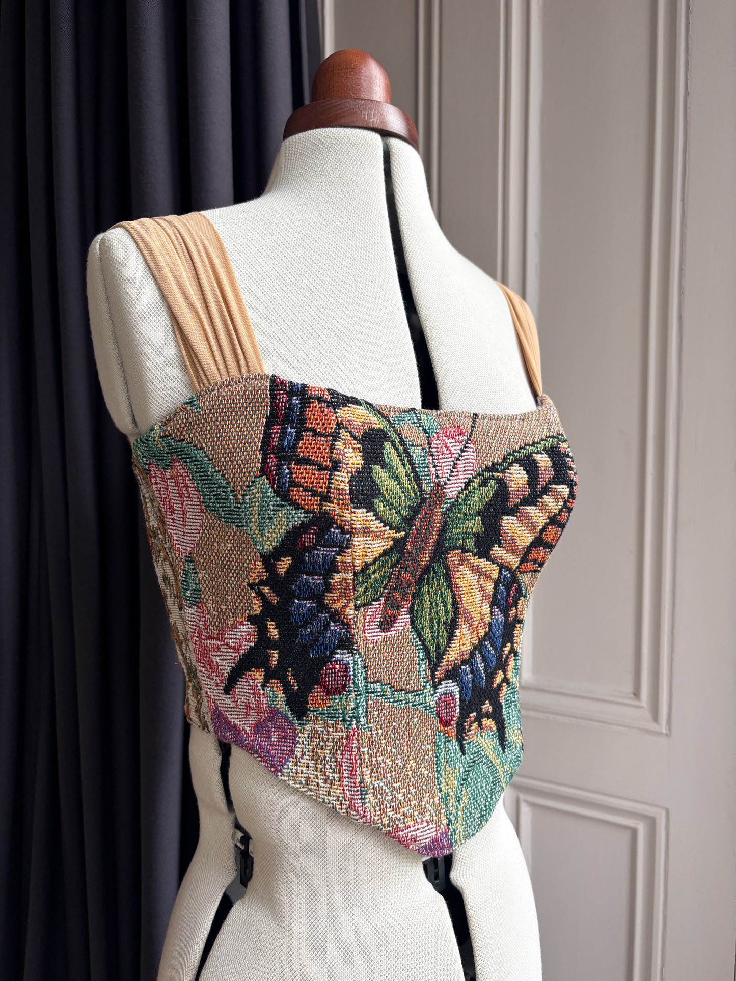 'Butterfly Bloom' Corset | S Curved Bust