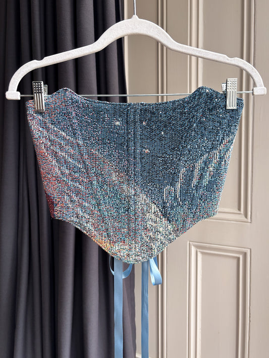 'Moonlit Wings' Corset | XS Straight Bust